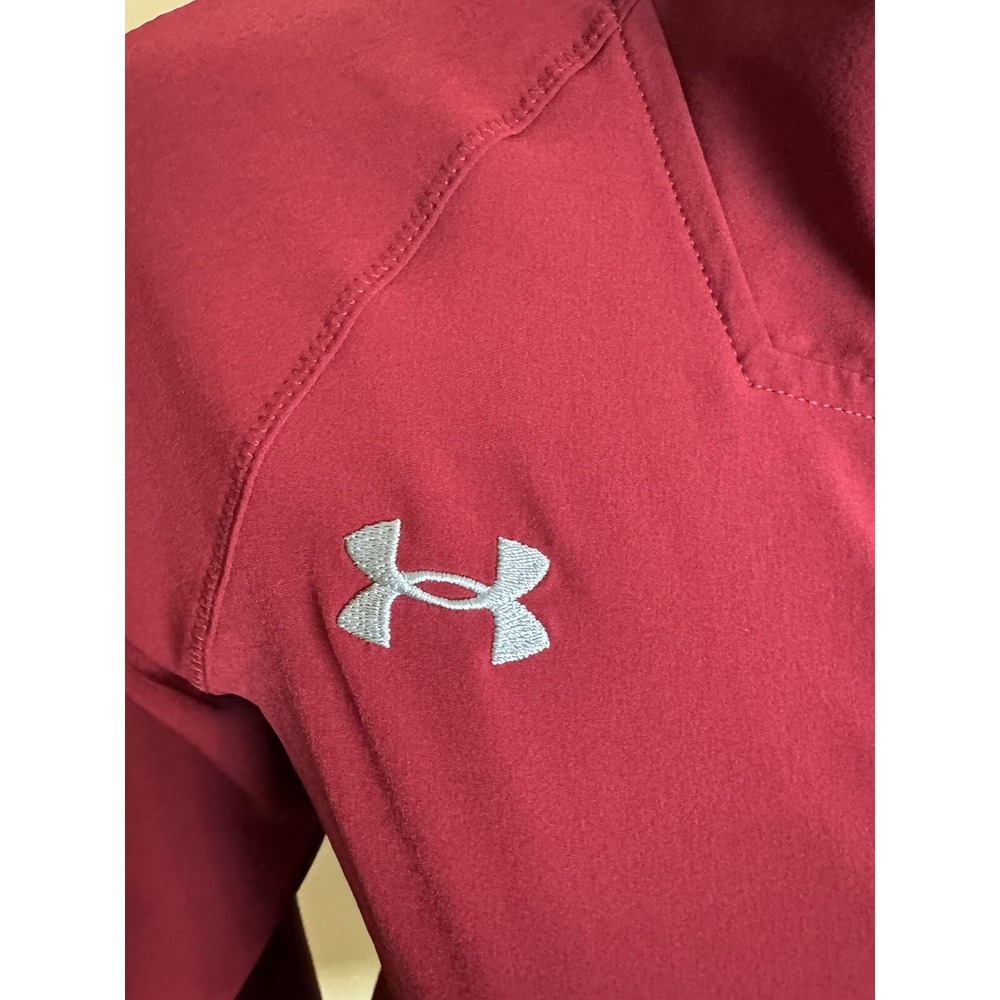 Under Armour Jacket Women's Size XS Golf Full Zip Burgundy Lightweight - Picture 3 of 9